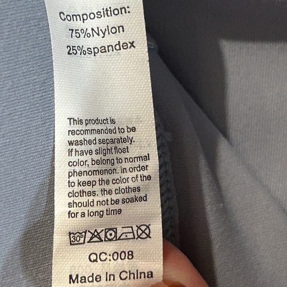 Sports Bra Women's Activewear Padded Razorback Blue-Gray Size-L NWT - Picture 3 of 6